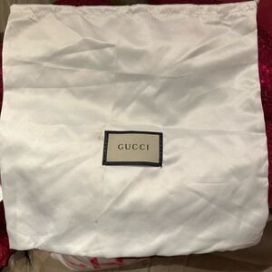 Gucci White Dust Bag